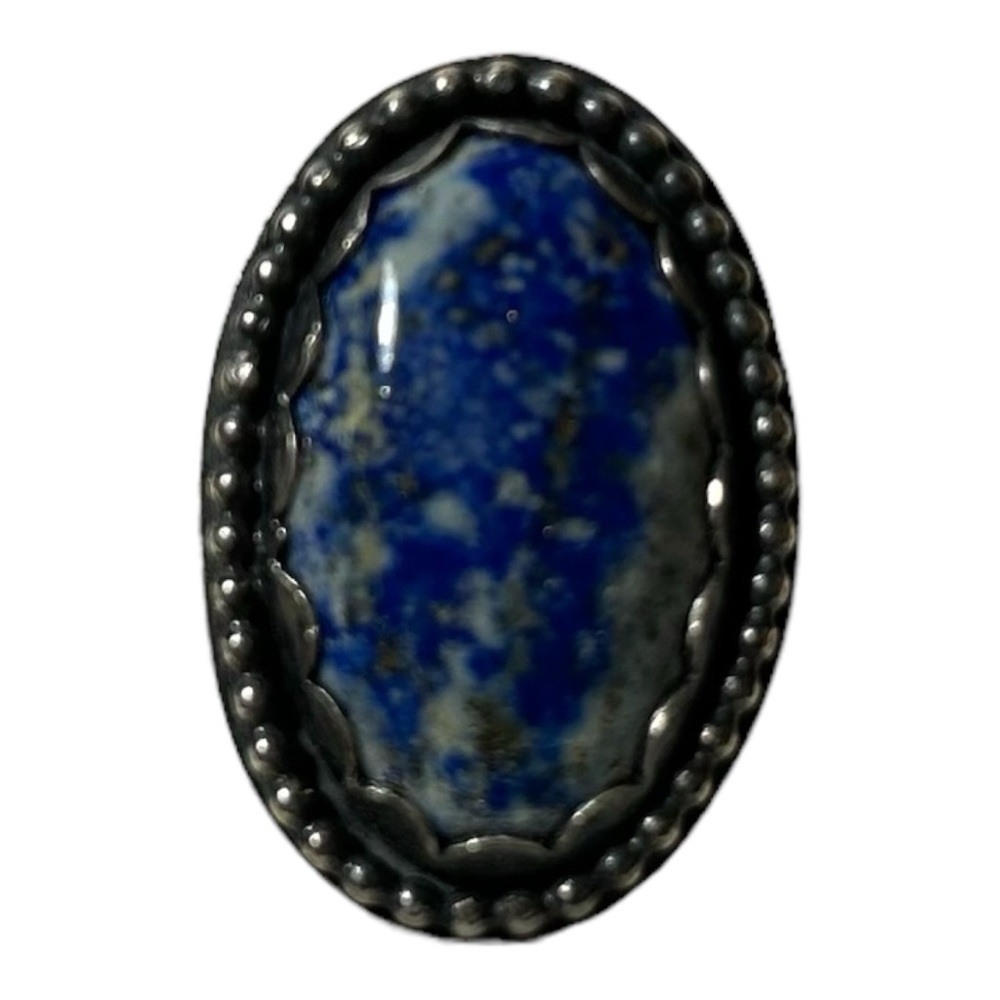 Sterling Silver and Sodalite Stone Ring Sz7